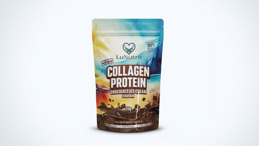 Sample 20g Hydrolysed Collagen Protein Powder Chocolate Ice-Cream Flavoured Protein Water