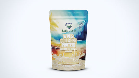 Sample 30g WPI & Hydrolysed Collagen Protein Powder Vanilla Ice-cream Flavour Protein Water / Milk